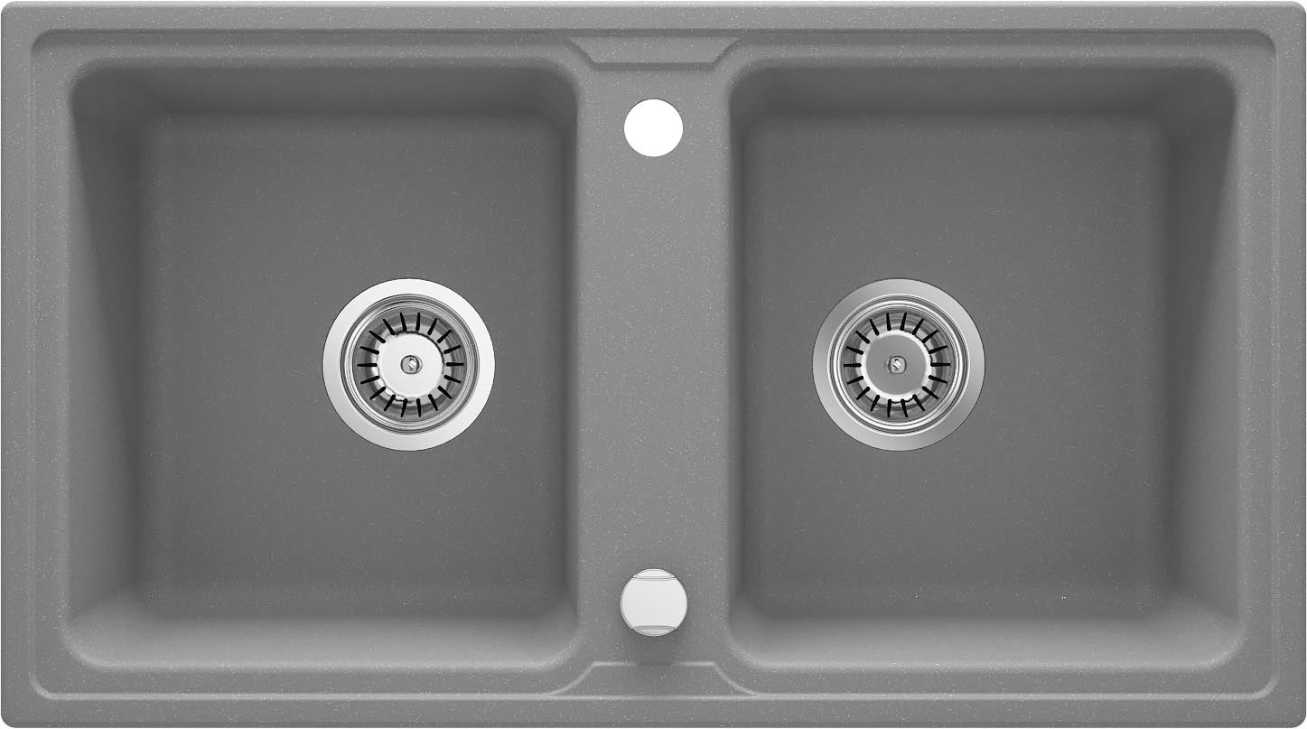 Granite sink, 2-bowl